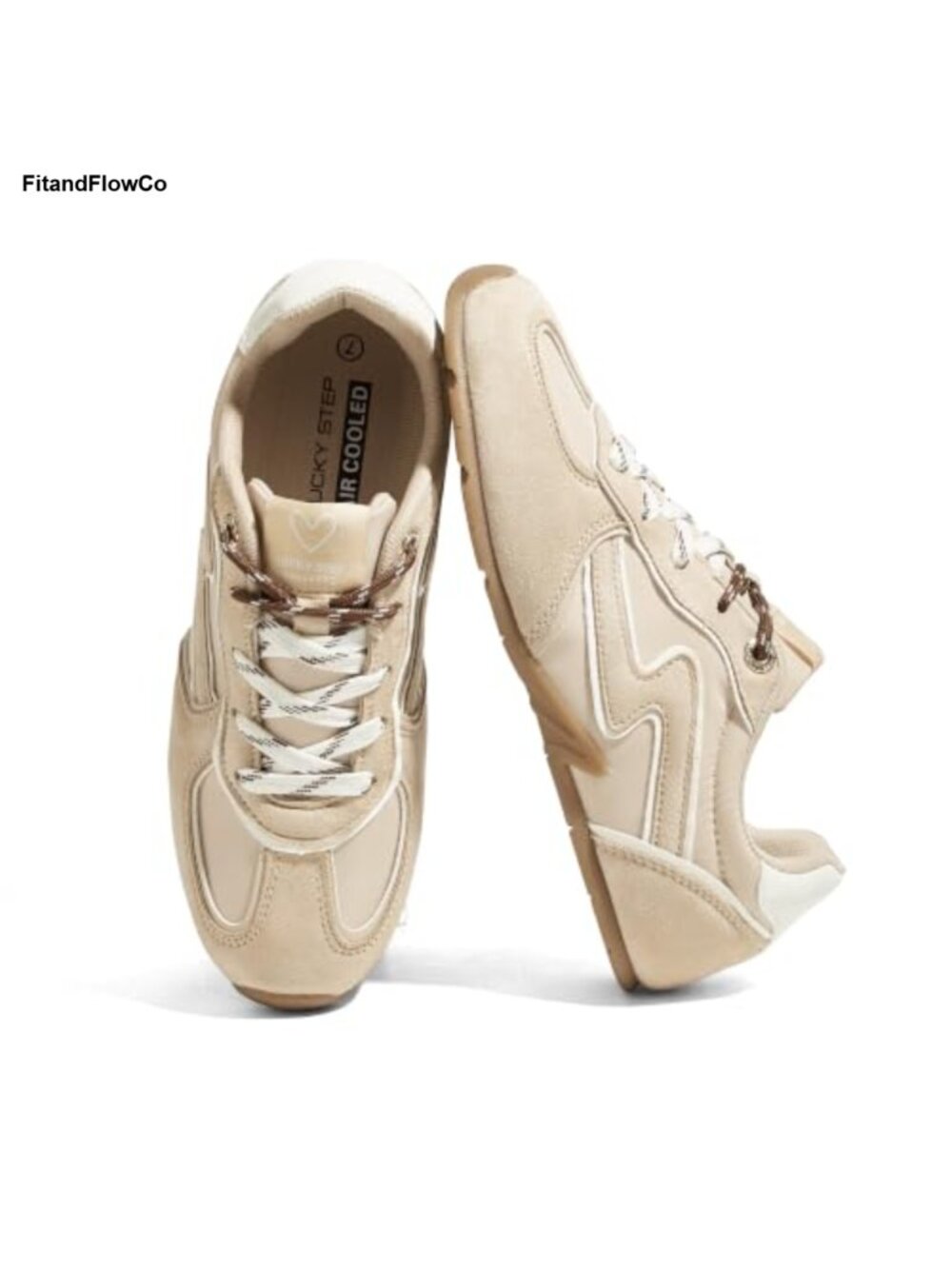 Retro Suede Fashion Sneakers Lace-Up Casual Running Shoes